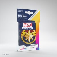Marvel Champions Art Sleeves mit goldenem Captain Marvel...
