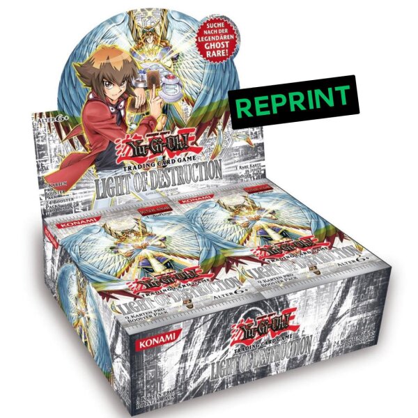 Yu-Gi-Oh! Light of Destruction Reprint-Display mit 24...