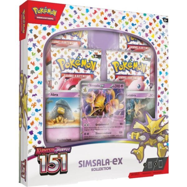 Simsala-ex Kollektion aus der Pokémon 151-Serie...