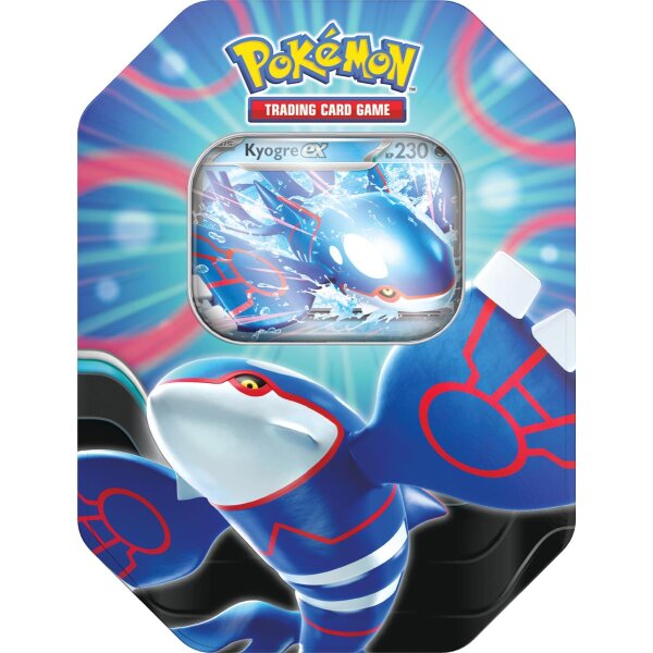 Pokémon Tin-Box mit Kyogre-ex Karte und...