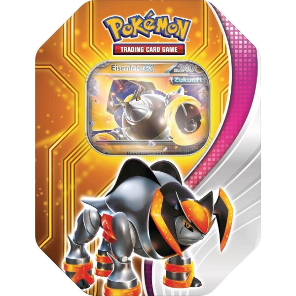 Pokémon Tin mit Eisenfels-ex-Motiv und Glanzfolie,...