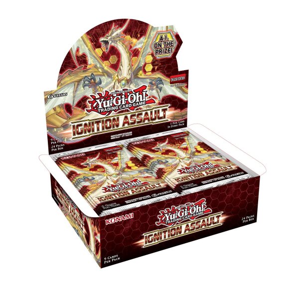 Geöffnetes Yu-Gi-Oh! Display des Sets...
