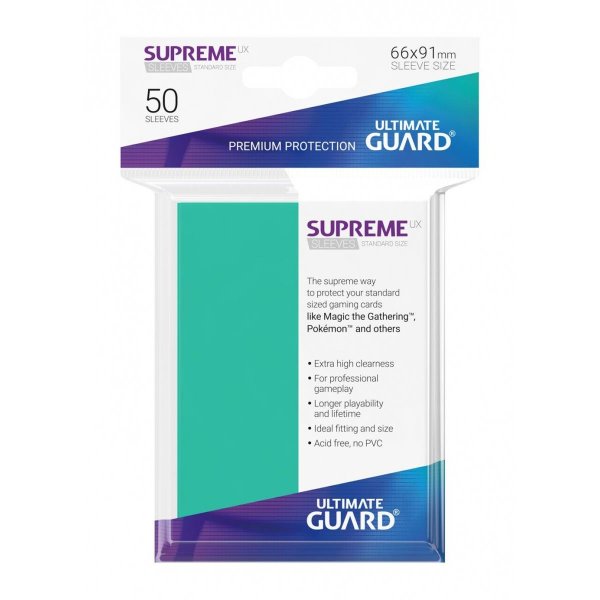 50 Ultimate Guard Supreme UX Sleeves (Turquoise) Ultimate Guard OVP