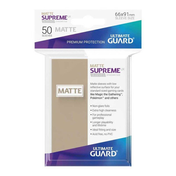 50 Ultimate Guard Supreme UX Matte Sleeves (Sand) Ultimate Guard OVP