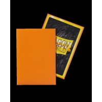 60 Small Dragon Shield Sleeves - Matte Orange